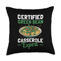 Green Bean Casserole Expert | Funny Green Bean Casseroles Throw Pillow