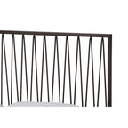 Baxton Studio Jeanette Modern and Contemporary Black Finished Metal Full Size Platform Bed