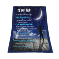 To My Dad Blanket From Daughter Flannel Throw Blanket Happy Father'S Day Birthday Gifts Super Soft Warm Fuzzy Luxury Throw Blank