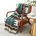 Homesy Southwestern Throw Blankets Navajo Aztec Throws And Blankets Multi-Function Throw For Couch Chair Sofa Bed Home Outdoor B