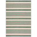 SAFAVIEH Courtyard Collection 9' x 12' Beige/Dark Green CY6062 Stripe Indoor-Outdoor Waterproof Easy-Cleaning Patio Backyard Mud
