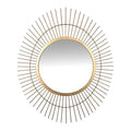 Stratton Home Decor Nora Modern And Contemporary Metal Wall Mirror In Gold