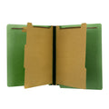 The File King Two Divider Pressboard Classification Blue File Folder - Letter Size | Box Of 10 | End Tab | 2    Expansion | Six