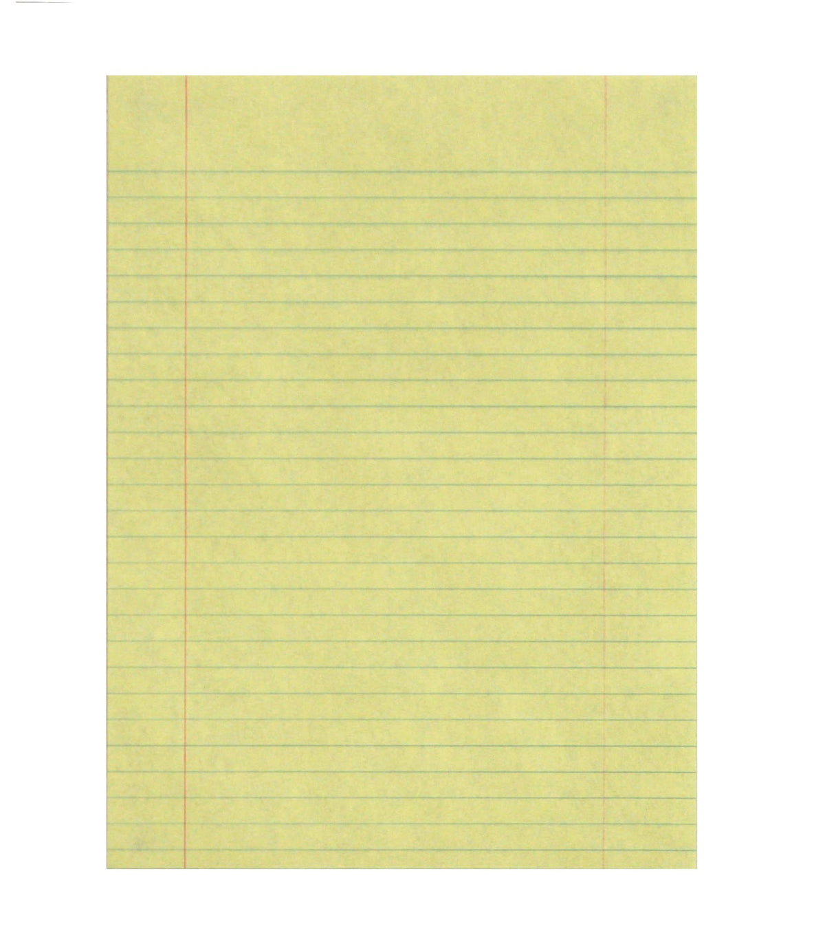 School Smart Composition Paper, Red Margin, 8 X 10-1/2 Inches, Yellow, 500 Sheets
