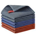 Nialnant 100% Cotton Dish Rags, 6 Pack Waffle Weave Kitchen Towels,Quick Drying Dish Cloths for Washing Dishes 12x12 Inches,Mult
