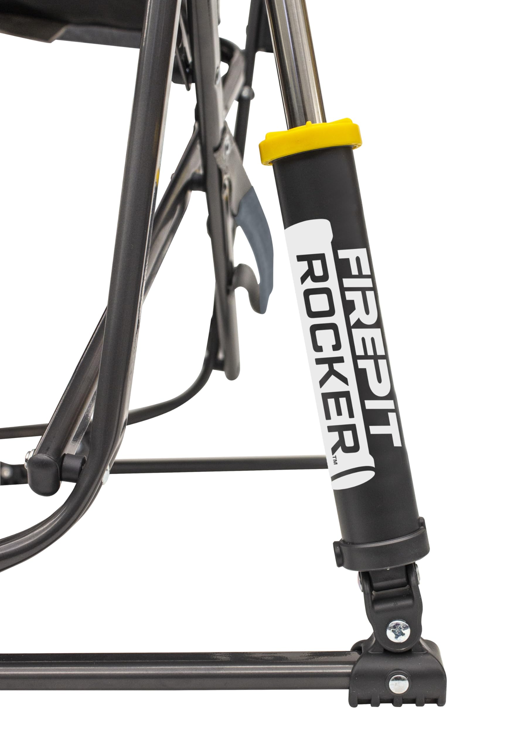 Gci Outdoor Firepit Rocker Low-Ride Outdoor Rocking Chair With Beverage Holder