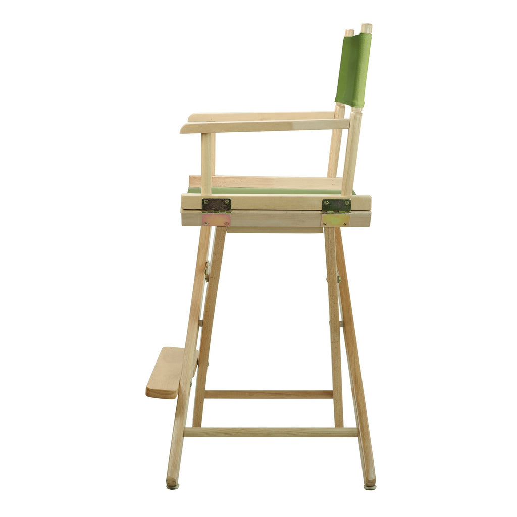 Casual Home 220-00/021-72 Director Chair 24" - Counter Height Natural Frame/Lime Green Canvas
