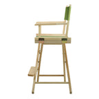 Casual Home 220-00/021-72 Director Chair 24" - Counter Height Natural Frame/Lime Green Canvas