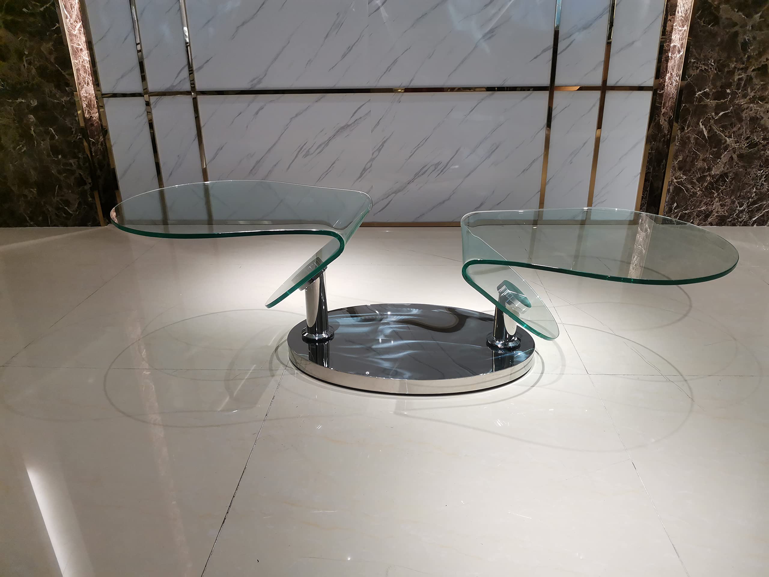 Neos Modern Furniture CT8144 Coffee Table, Clear