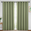 Yakamok 84 Inch Length Blackout Curtains For Bedroom, Light Blocking Drapes Room Darkening Thermal Insulated Solid Grommet Panel