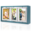 ZEEYUAN 4x6 Picture Frame Wooden Double Side Rotating 4x6 Photo Frame Rustic Collage Frame for 4x6 Pictures, 4x6 Multiple Family
