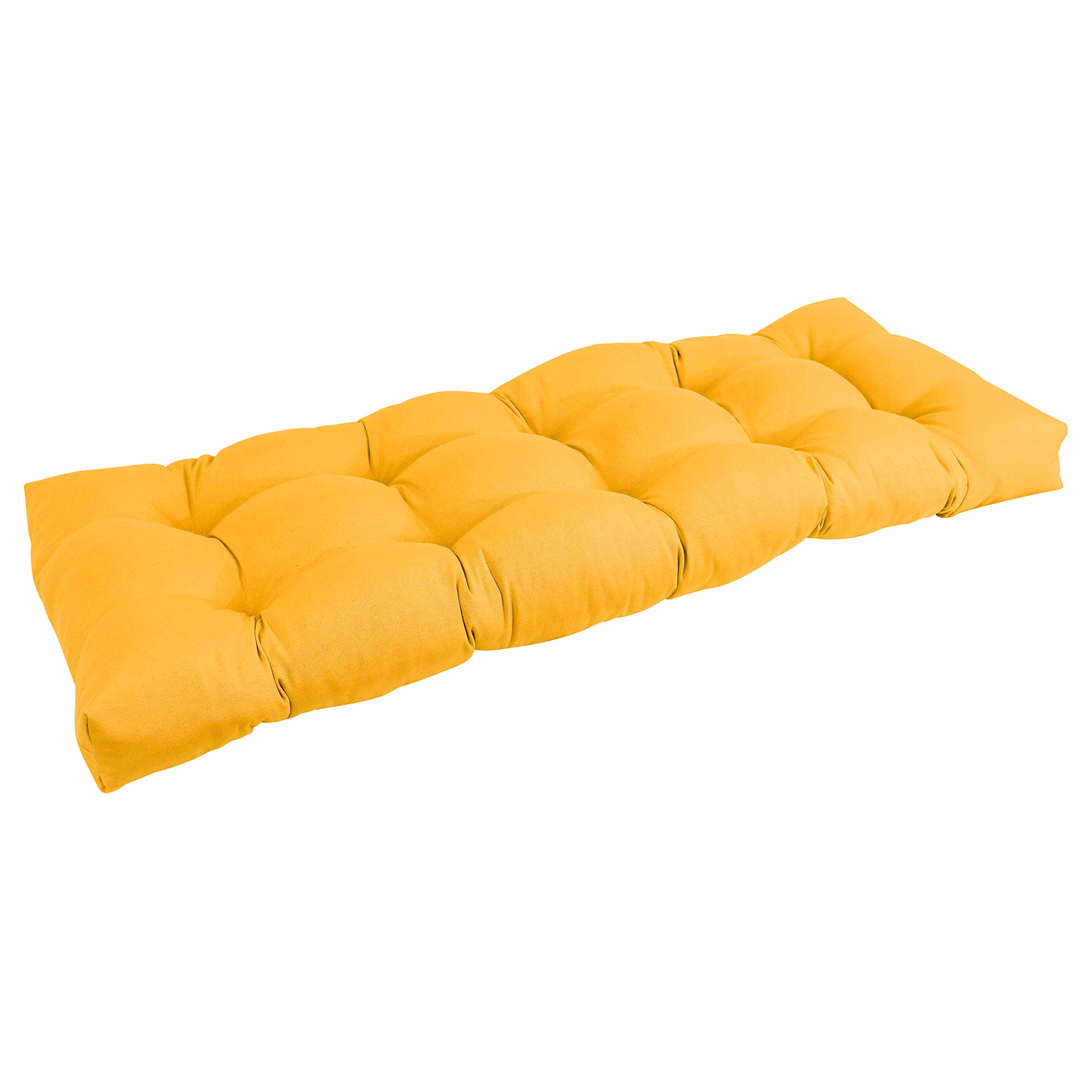 Blazing Needles Twill Tufted Bench Cushion, 46 x 19, Sunset 1 Count