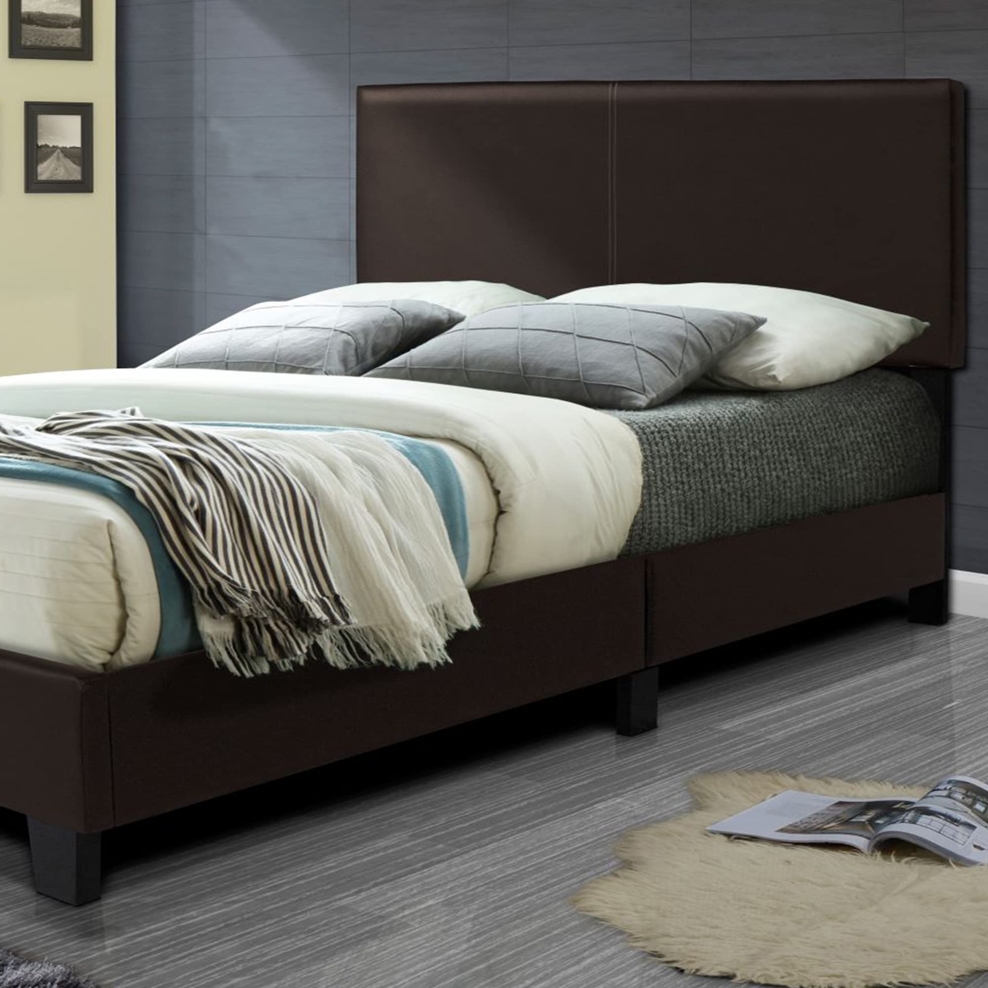 Better Home Products Nora Queen Panel Bed - Thumbnail 2