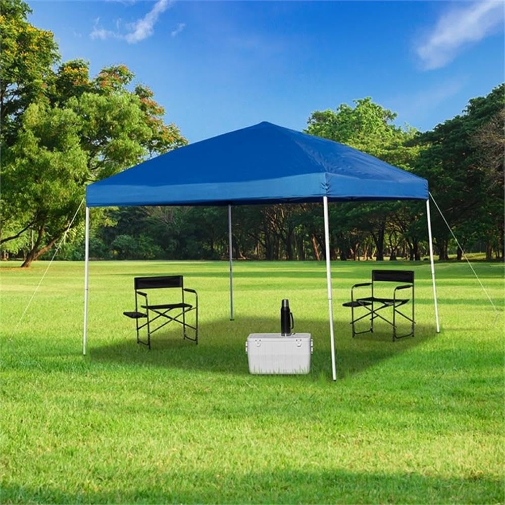 Flash Furniture Harris 10'X10' Blue Outdoor Pop Up Event Slanted Leg Canopy Tent With Carry Bag