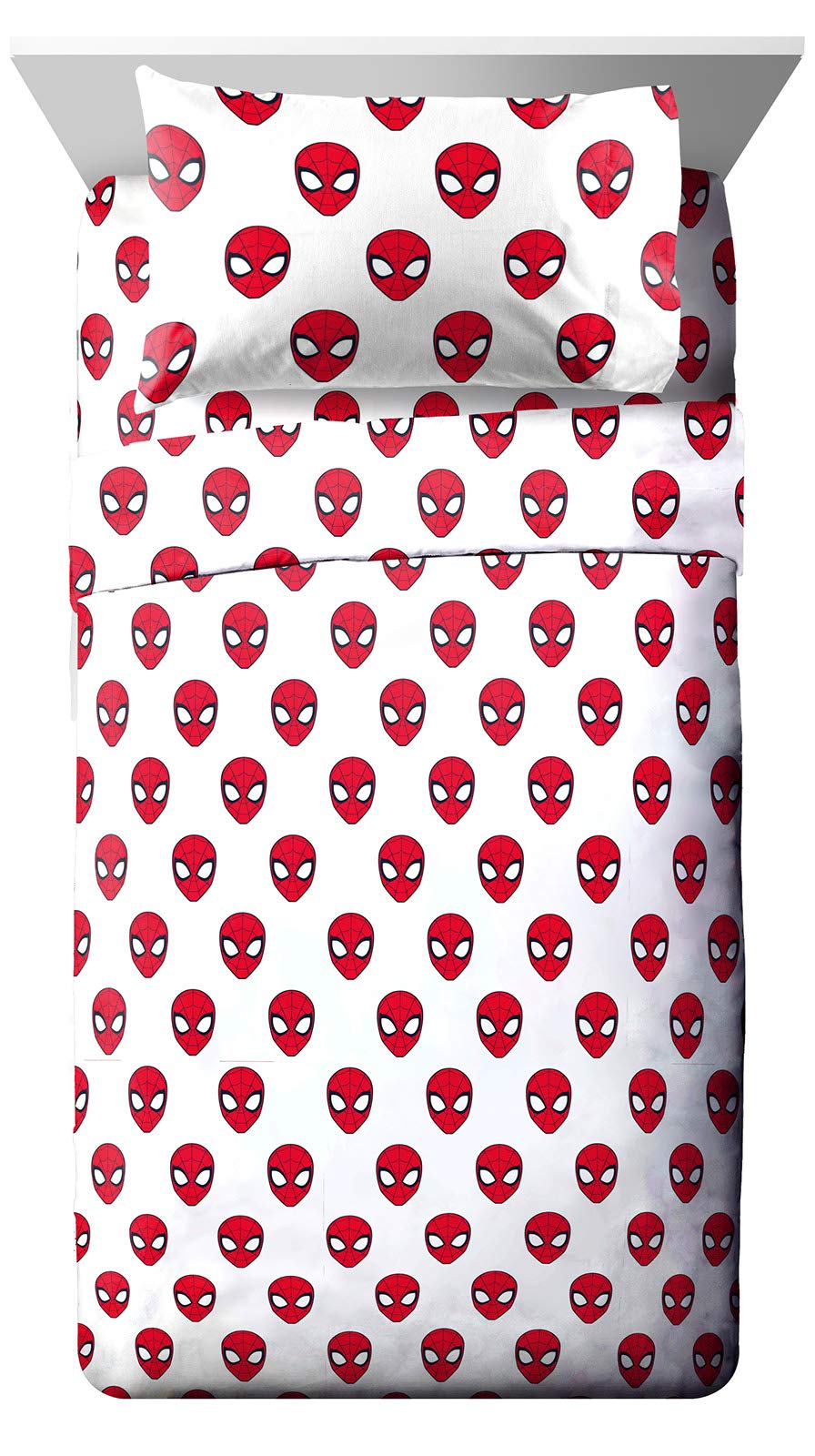 Jay Franco Marvel Spiderman Spidey Daze Twin Sheet Set - 3 Piece Set Super Soft And Cozy Kids Bedding - Fade Resistant Microfibe