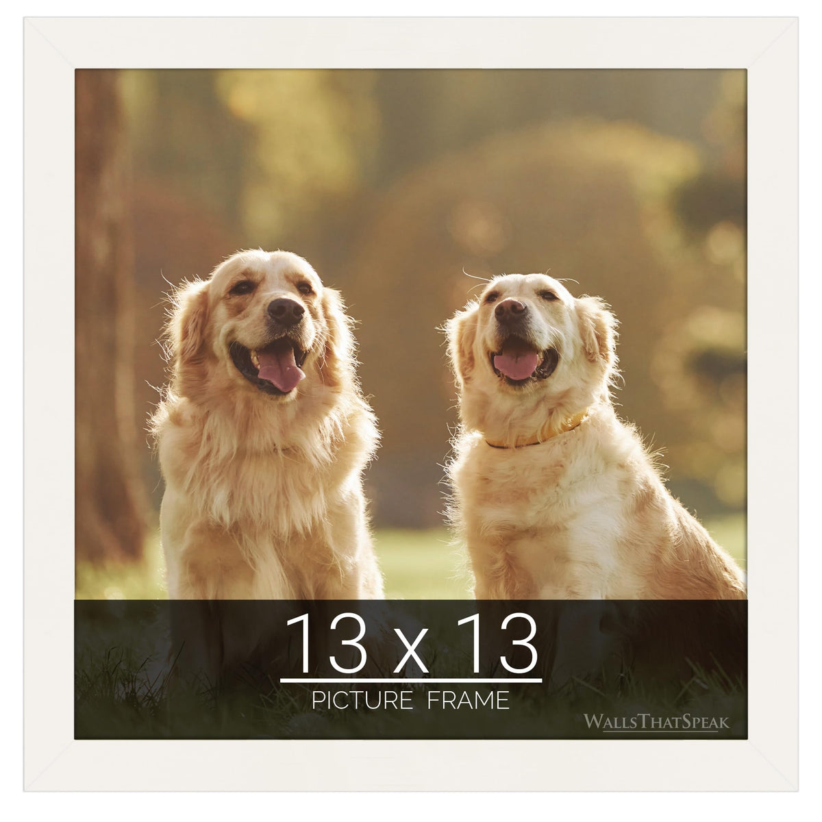 wallsthatspeak 13x13 white Picture Frame for Puzzles Posters Photos or Artwork