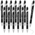 Zonon 12 Pieces Inspirational Motivational Pens Fine Point Smooth Writing Pens Fun Quotes Ballpoint Pens School Office Gifts For