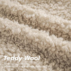 Foindtower 2 Pieces 22X22 Inch Light Khaki, Faux Fur Throw Pillow Cover Accent Sherpa Pillow Fuzzy Soft Pillowcases Sheepskin De