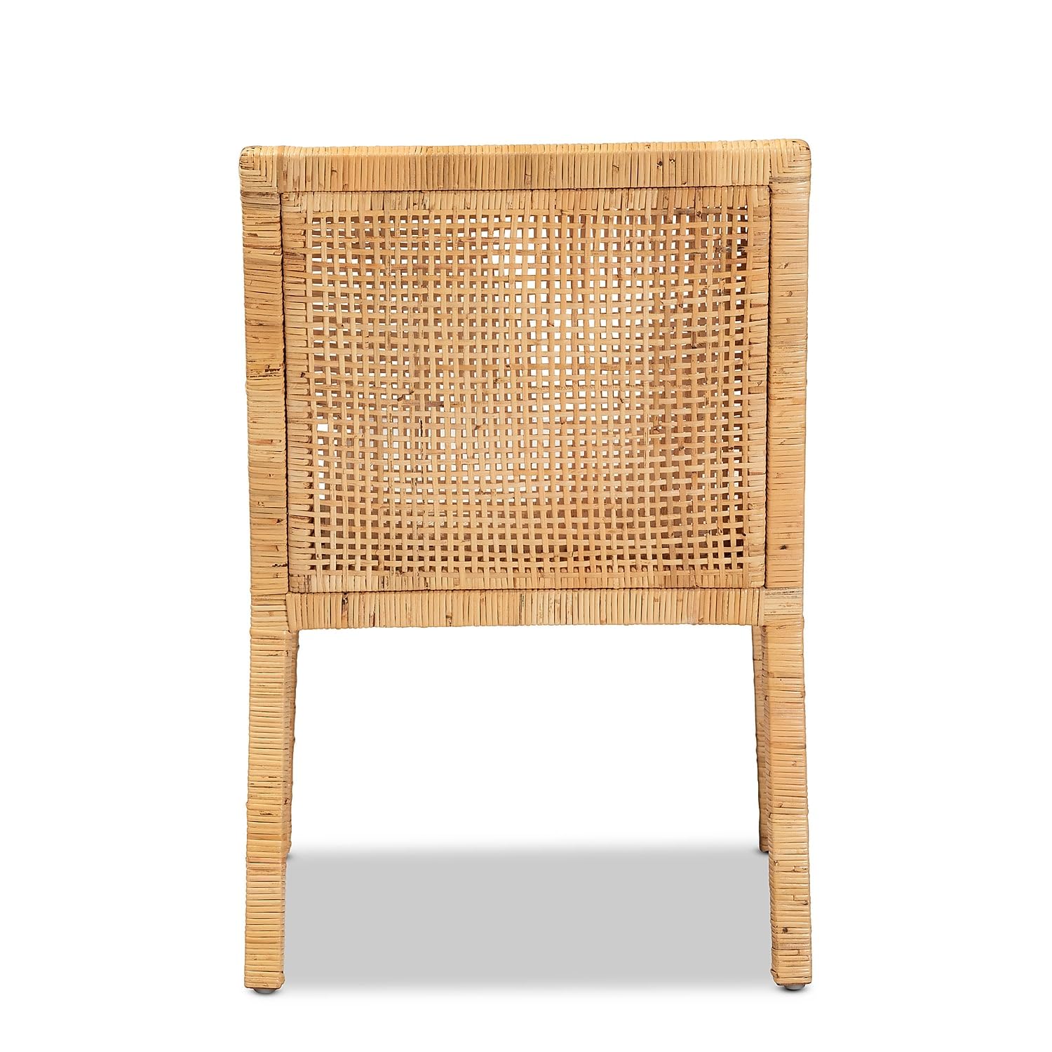 Baxton Studio Karis Modern Rattan Dining Chair - Thumbnail 2