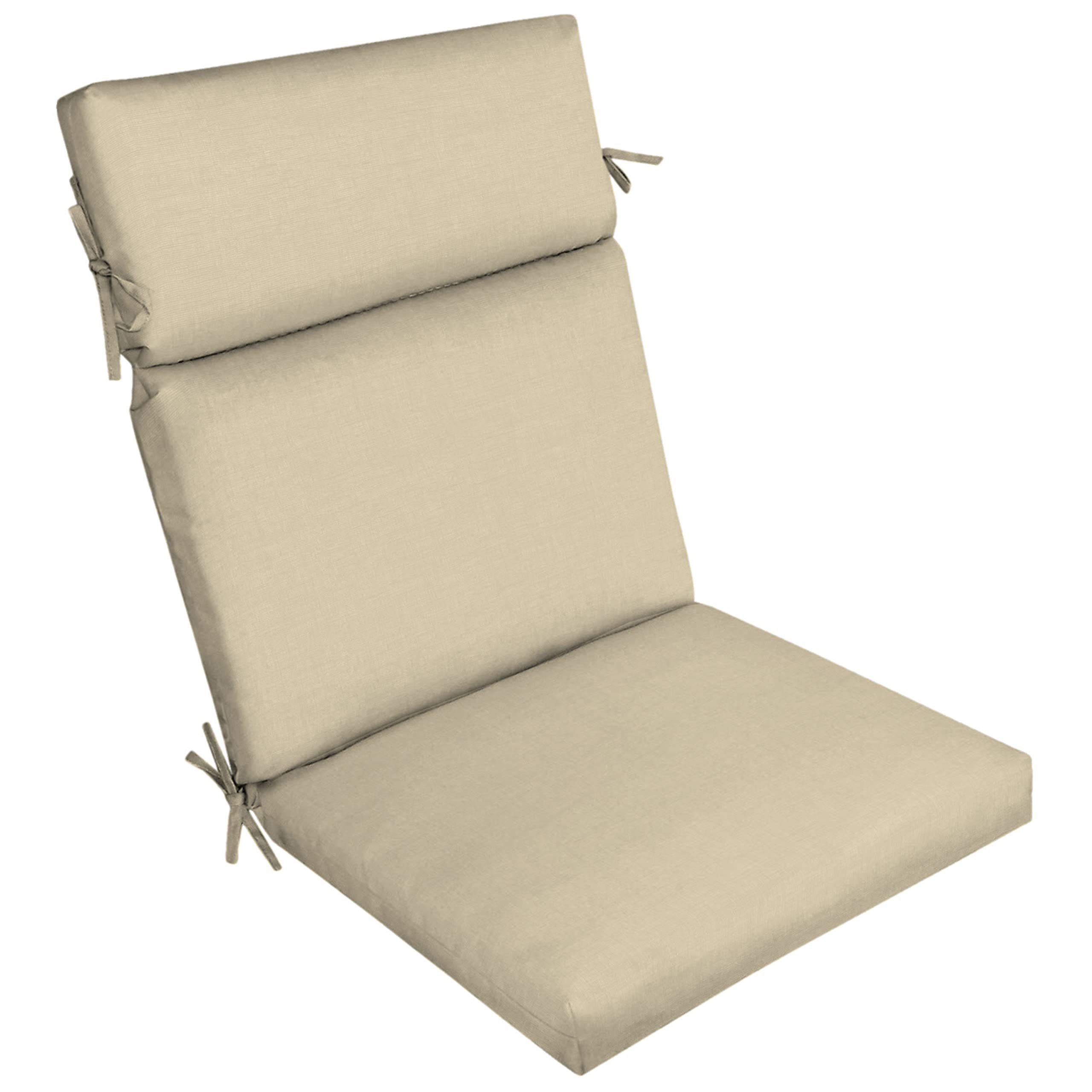 Arden Selections Outdoor Chair Cushion, 21 X 20, Rain-Proof, Fade Resistant 21 X 20, Tan Leala