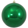 Christmas By Krebs 10 (250mm) Shiny Blarney Green [1 Piece] Extra Large Solid Oversized Huge Big Outdoor Plastic, UV Ball Orname