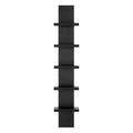 Danya B 5-Tier Laminate Wall Shelf Tower - Floating Storage for Bedroom and Living Room