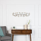 Stratton Home Decor Shd0065 Patina Scroll Leaf Wall Decor, 40.00 W X 1.00 D X 10.00 H