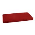 Sorra Home Sunbrella Corded Bench Cushion, 1 Count (Pack Of 1), Canvas Jockey Red