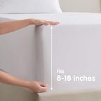 Nestl Twin Sheets Set - 3 Piece Twin Bed Sheets, Deep Pocket, Hotel Luxury, Extra Soft, Breathable And Cooling, White Sheets For Twin Size Mattresses