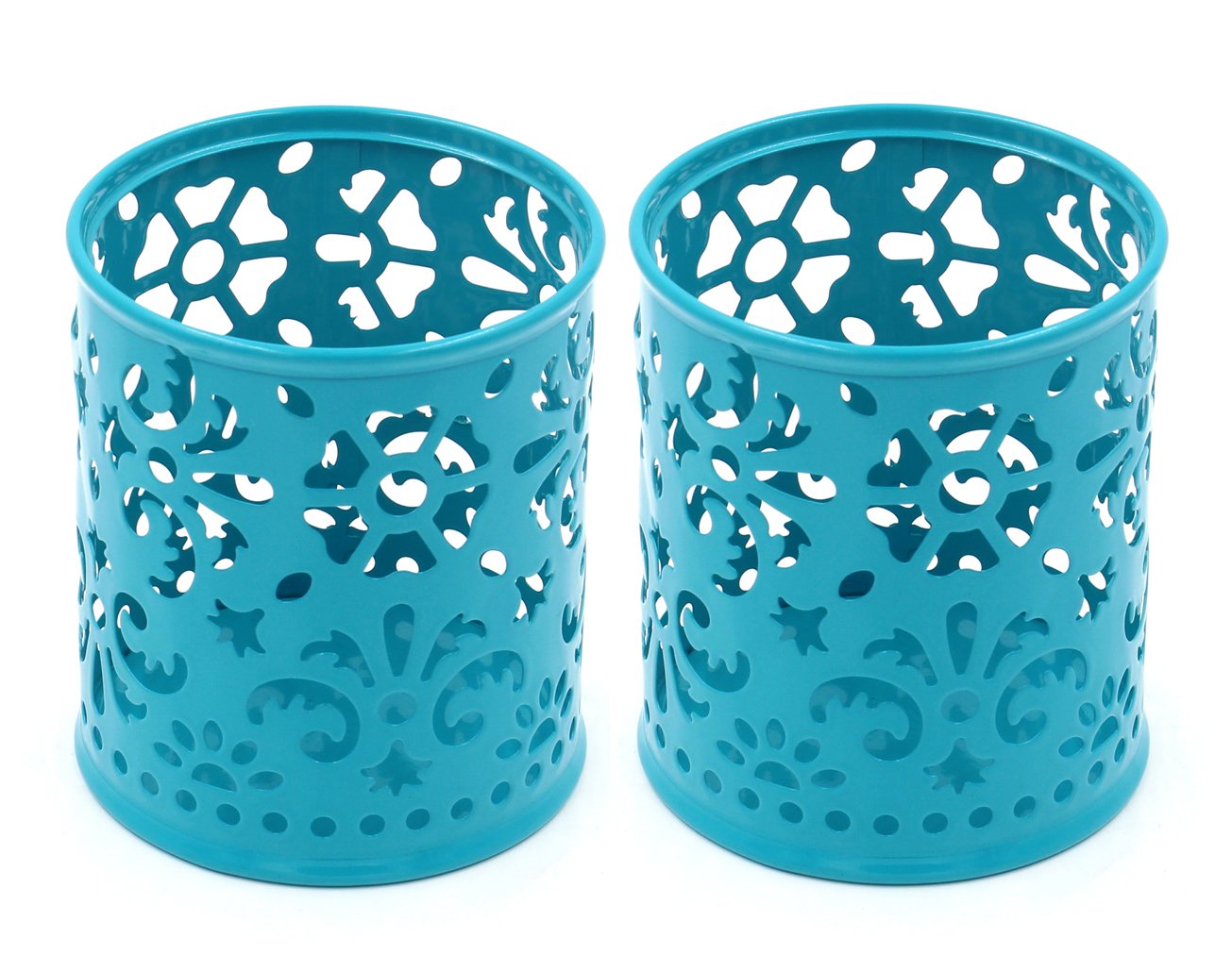 Easypag Pen Holder Metal Pencil Holder Cup Pencil Cup Holder For Desk Office Pen Organizer,Dark Teal