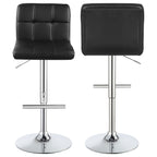 Coaster Adjustable Bar Stool 29" Black and Chrome 102554