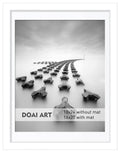 DOAI ART 18x24 Poster Frame White without Mat for Displaying 16x20 Posters with Mat - Polished Plexiglass for Wall Vertically or