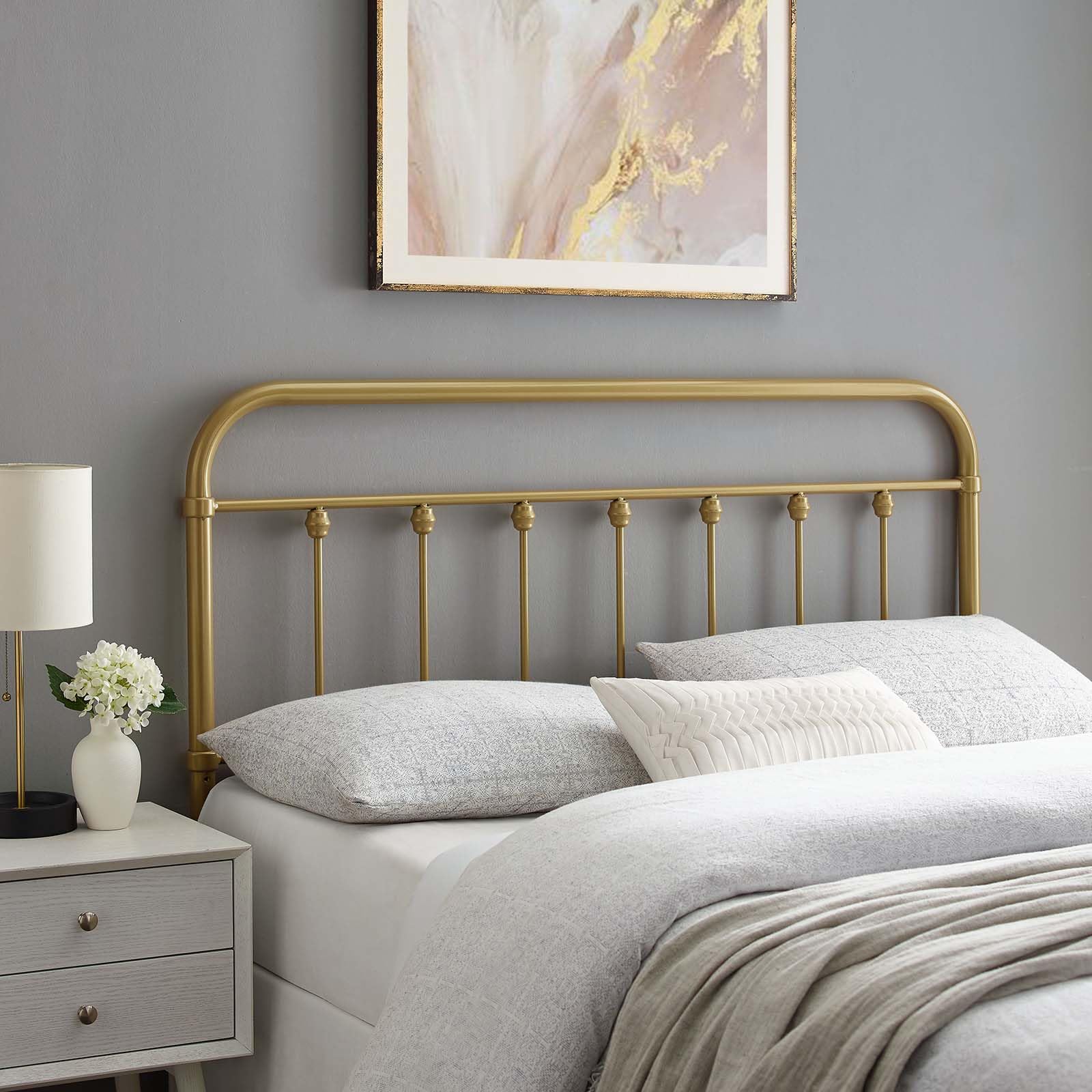 Modway Sage King Metal Headboard - Thumbnail 2