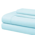 Cathay Home Essentials Ultra Soft Hypoallergenic Wrinkle Resistant Double Brushed Microfiber Bedding Sheet Set, Aqua, King