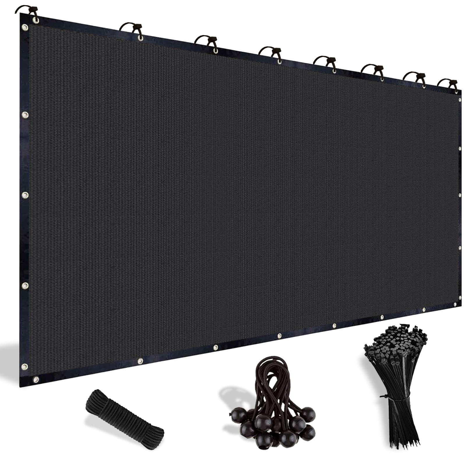 Shade&Beyond Customized Size 90% Sun Shade Cloth With Grommets, 08' X 08' Pergola Shade Cover Canopy, Mesh Tarp Sun Screens For