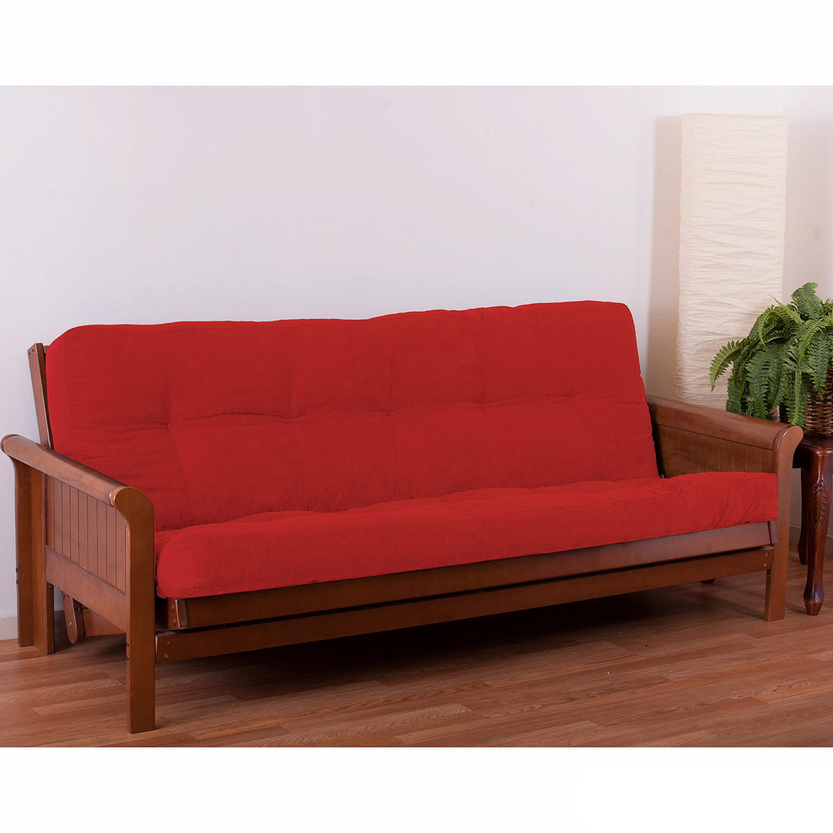 Blazing Needles Renewal 5&quot; Twill Futon Mattress, Full, Red