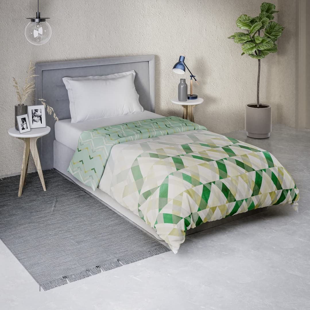 Ddecor  Polycotton, 1 Single Comforter, Green