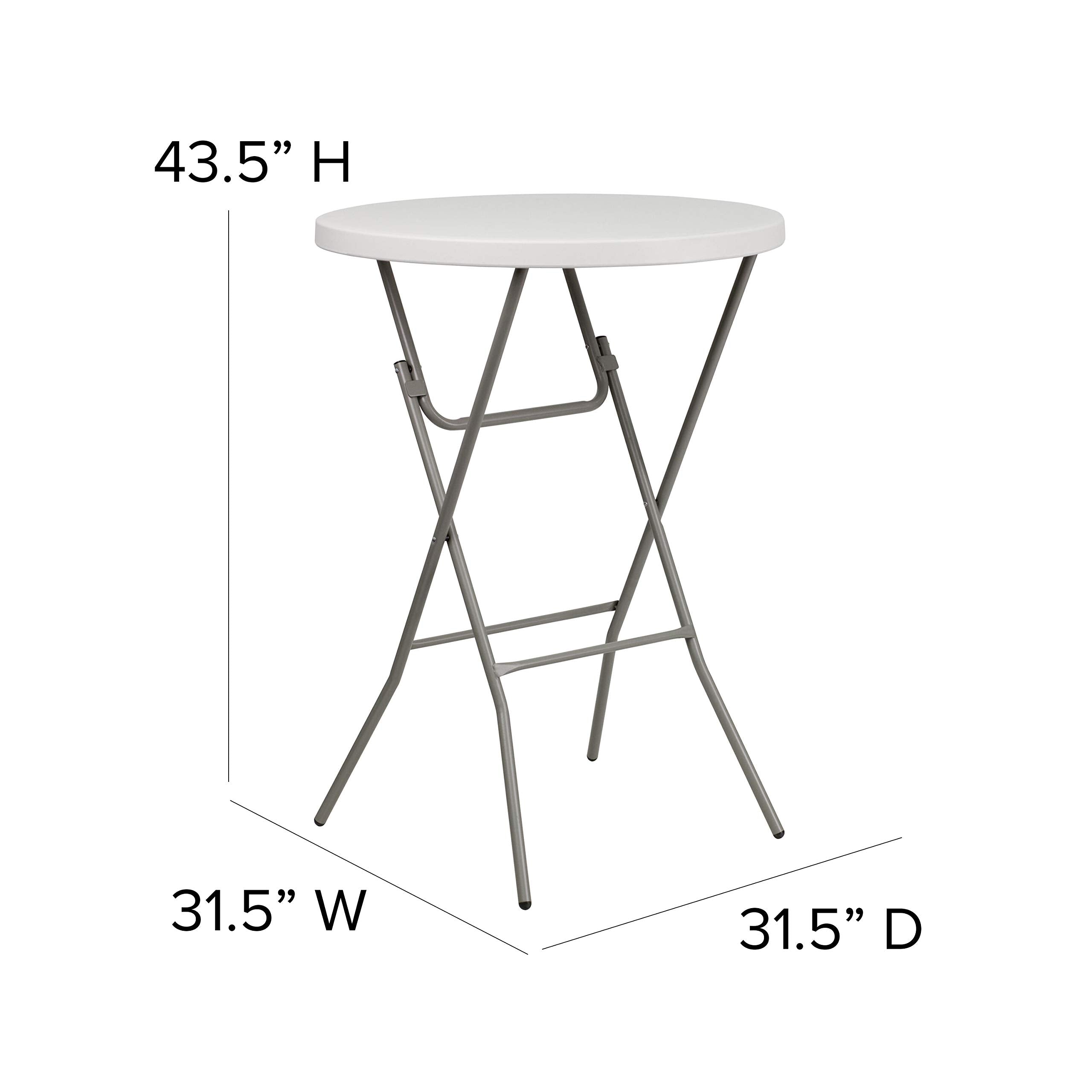 31.25&quot; Round Folding Table [Set Of 2]