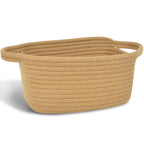 ABenkle Small Storage Basket, Cotton Mini Baby Basket, Cute Tiny Cotton Rope Woven Basket,Shelf Basket, Boho Decorative Toy Dog 