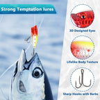Movinpe Fishing Advent Calendar For Adult Men Teen Boys, 2024 Fishing Lure Christmas Gifts, 24 Days Topwater Lures Fishing Spoon