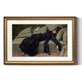 ARPEOTCY Vintage Gold Framed Large Wall Art, Classical Trendy Woman Gallery Paintings, Canvas Prints Artwork with Antique Frame,