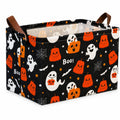 Halloween Basket, Pumpkin Halloween Rectangular Storage Bin Boo Basket