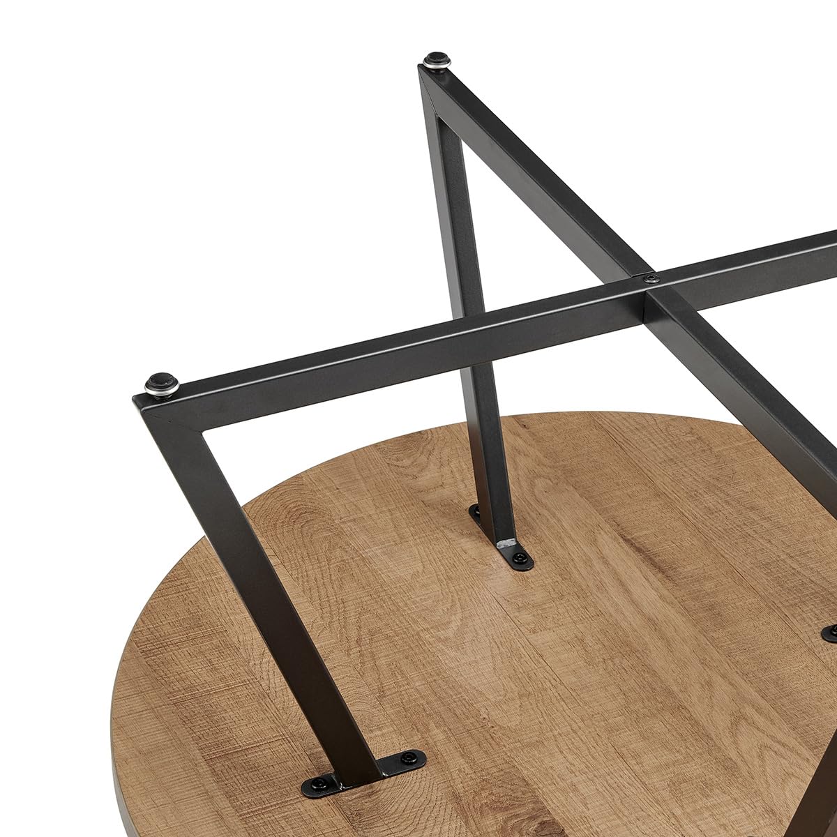 Npd Furniture And More Courtdale Round Coffee Table, Gliese Brown