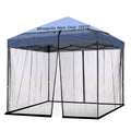 10x10 Mosquito Netting for Patio Camping Gazebo/Pop Up Canopy Tent,Double Door Side Screen Easy Installation Black(Only Mosquito