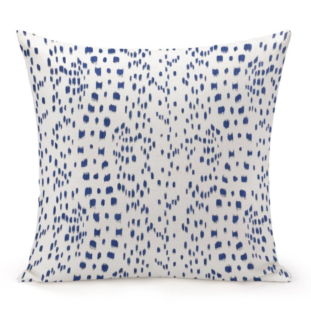 Pomoter Brunschwig Fils Les Touches Blue And White Decorative Pillow Cover Throw Pillow Covers Modern Pillow Cushion Cases 18'X
