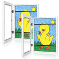 [2Pack] Kids Art Frames, 9x12 Front Opening Kids Artwork Frames Changeable, White Artwork Display Storage Frame for Wall, Holds 