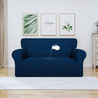 Purefit 100% Dual Waterproof Couch Cover Slipcovers For Couches And Sofas - Stretch Non Slip Fleece Sofa Covers Washable, Leakproof Furniture Protector For Kids, Pets, Dog (Loveseat, Navy)