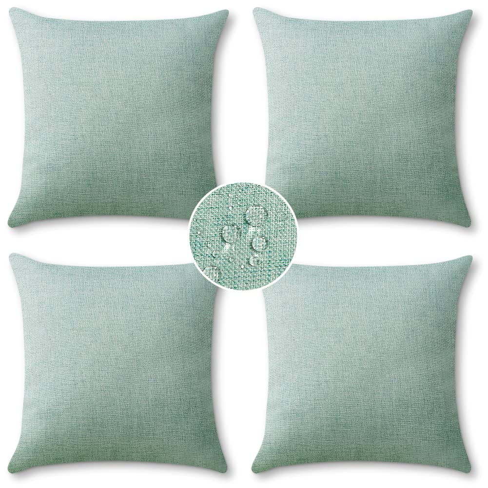 Otostar Outdoor Throw Pillow Covers Waterproof Garden Decorative Pillow Cases Square Outdoor Pillow Covers Patio Cushion Case Pi