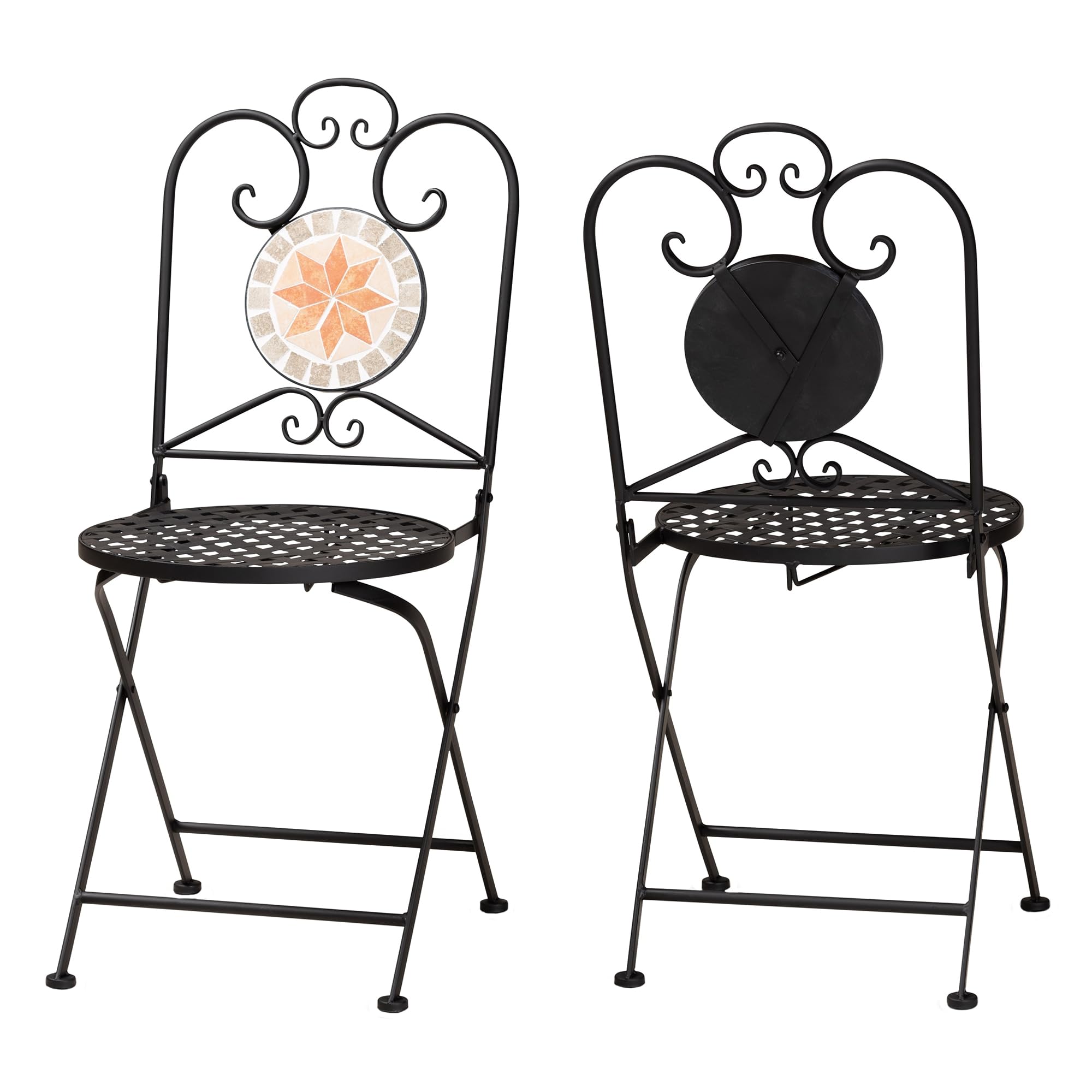 Baxton Studio Santina Outdoor Dining Chair - Thumbnail 3