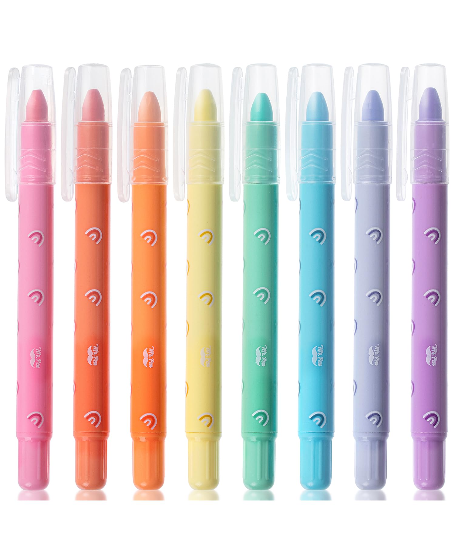 Mr. Pen- Gel Highlighter, 8 Pack, Assorted Colors, Cute Bible Highlighters No Bleed, No Bleed Highlighters, Bible Highlighter, B
